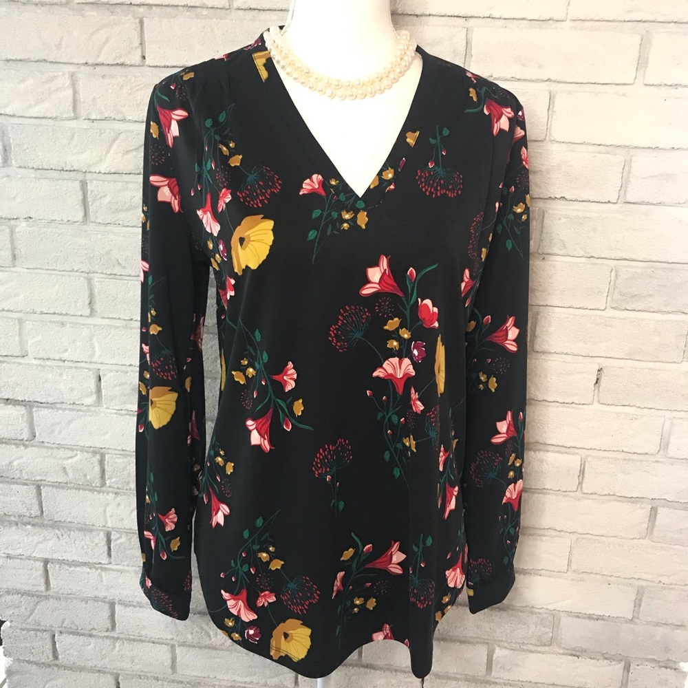 Ann Taylor Fall Floral Top